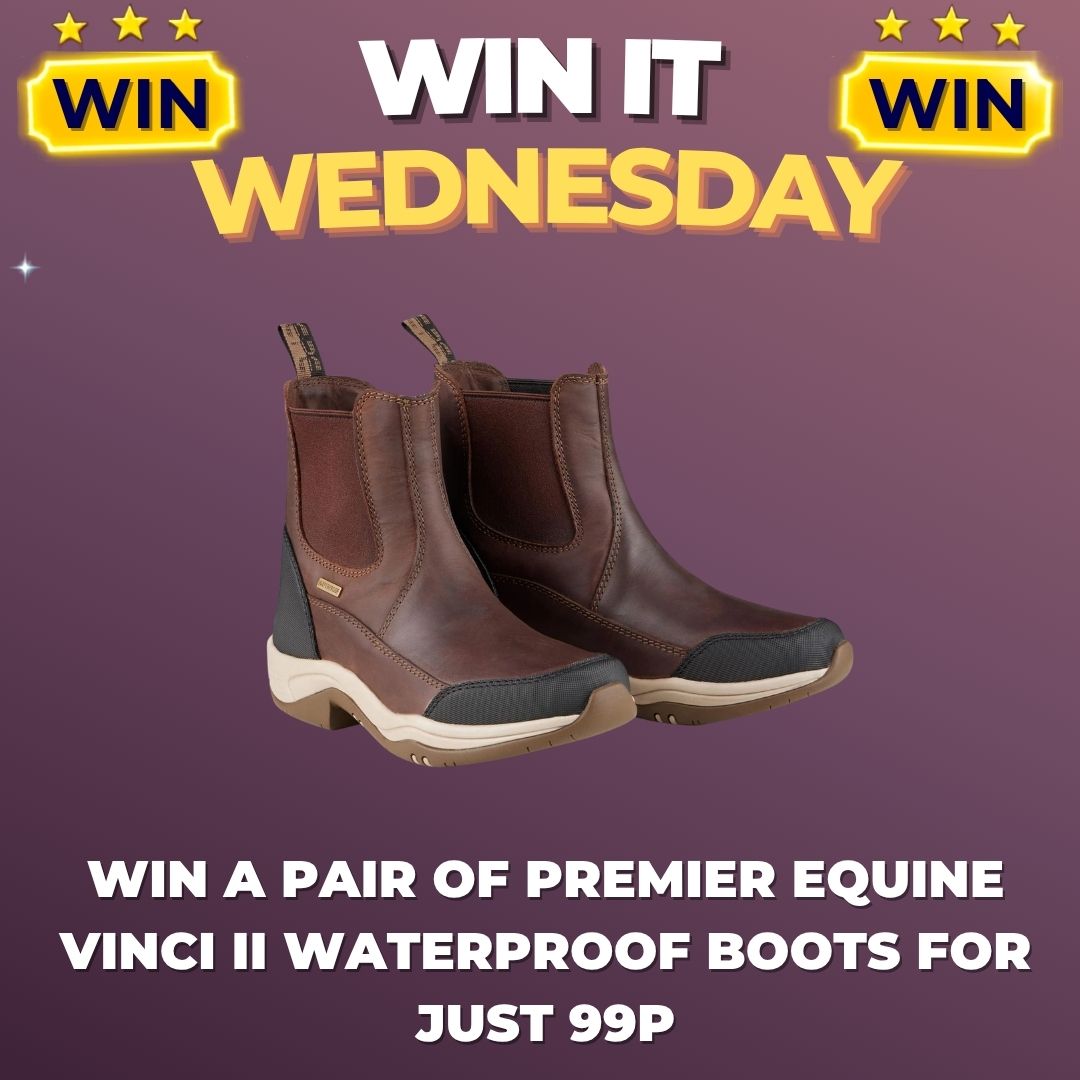 Win it Wednesday Draw to Win a Pair of Premier Equine Vinci II Waterproof Boots