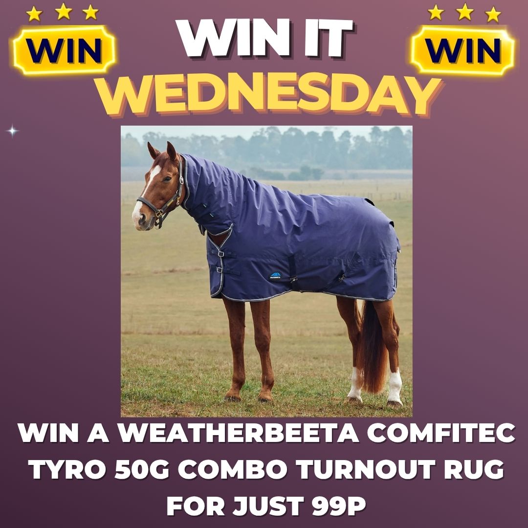 Win it Wednesday Draw to Win a Weatherbeeta 50G Combo Turnout Rug