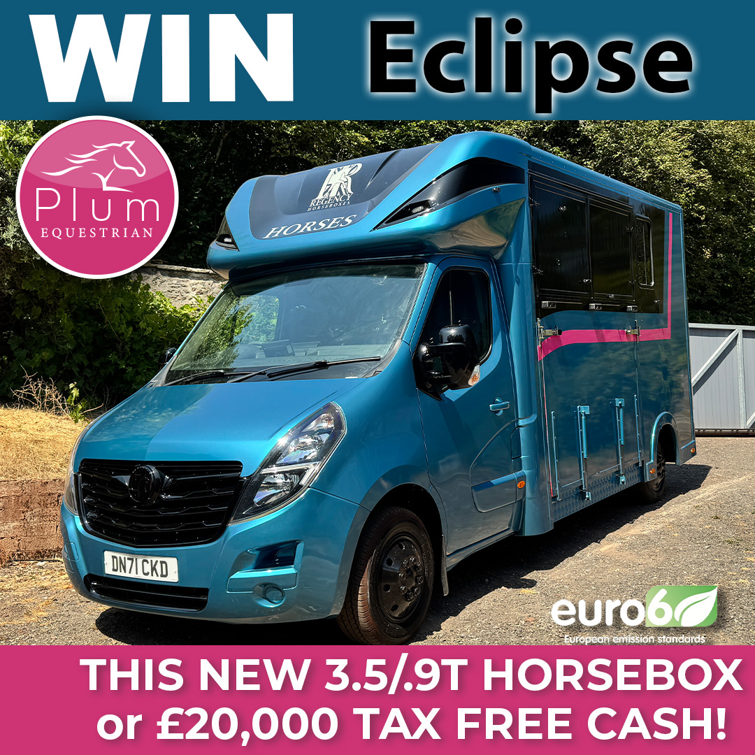 Win our Mega Low Milage Horsebox “Eclipse” New 3.5T Conversion or Take £20000 Tax Free Cash!