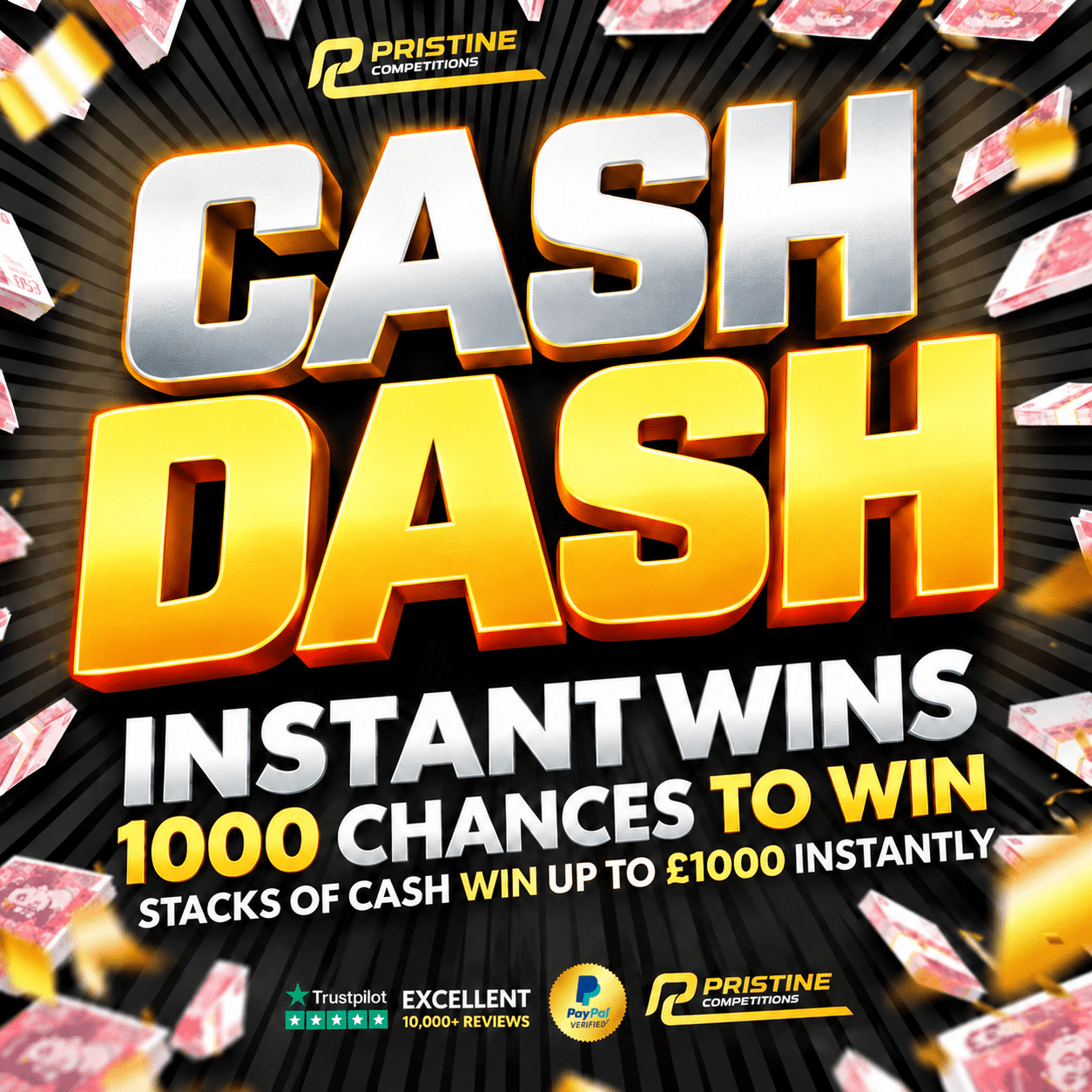 15p Cash Dash Instant Wins – 1,000 Prizes