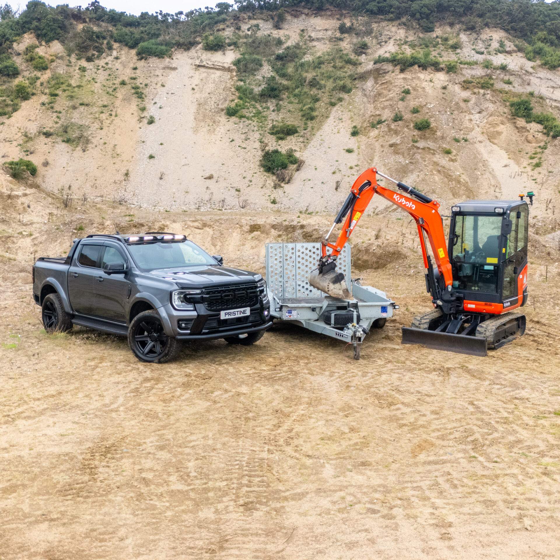 2024 Ford Ranger Wildtrak & 2020 Kubota U274 Mini Digger Bundle