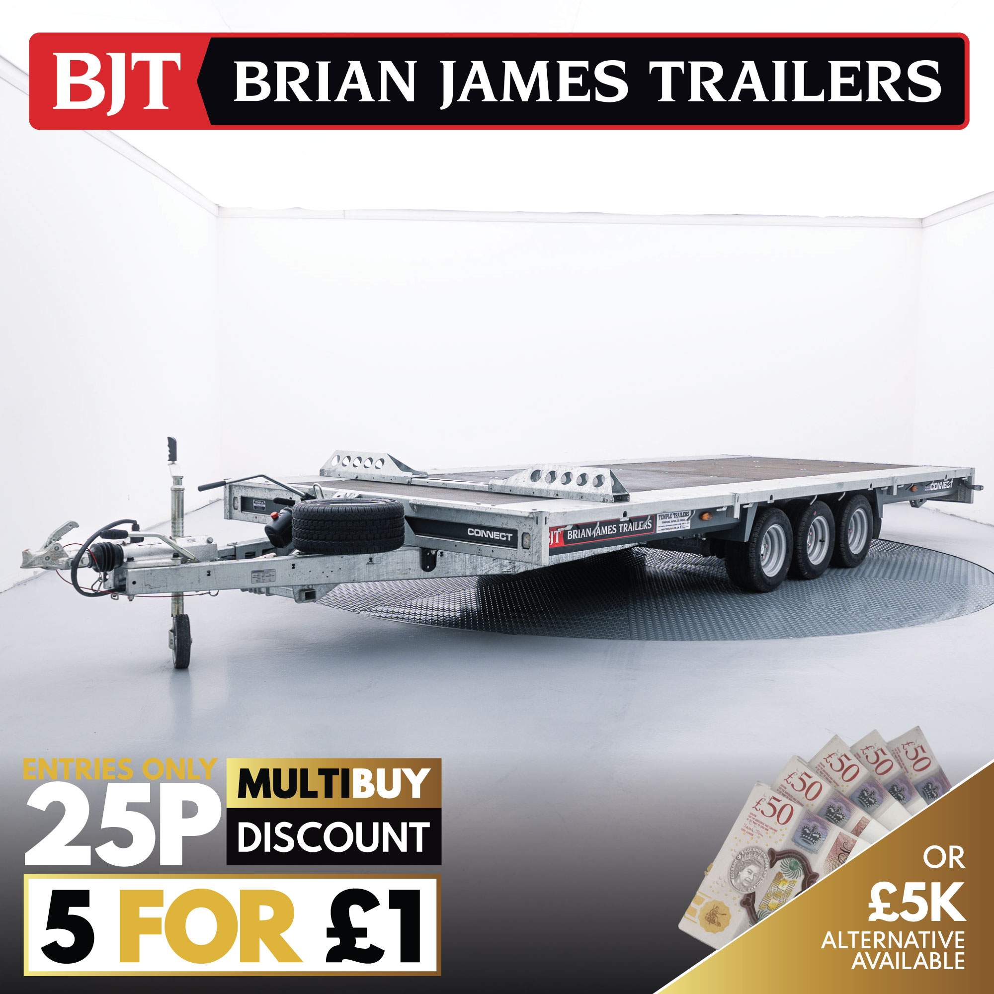Brand New Brian James Flatbed Car Trailer #2