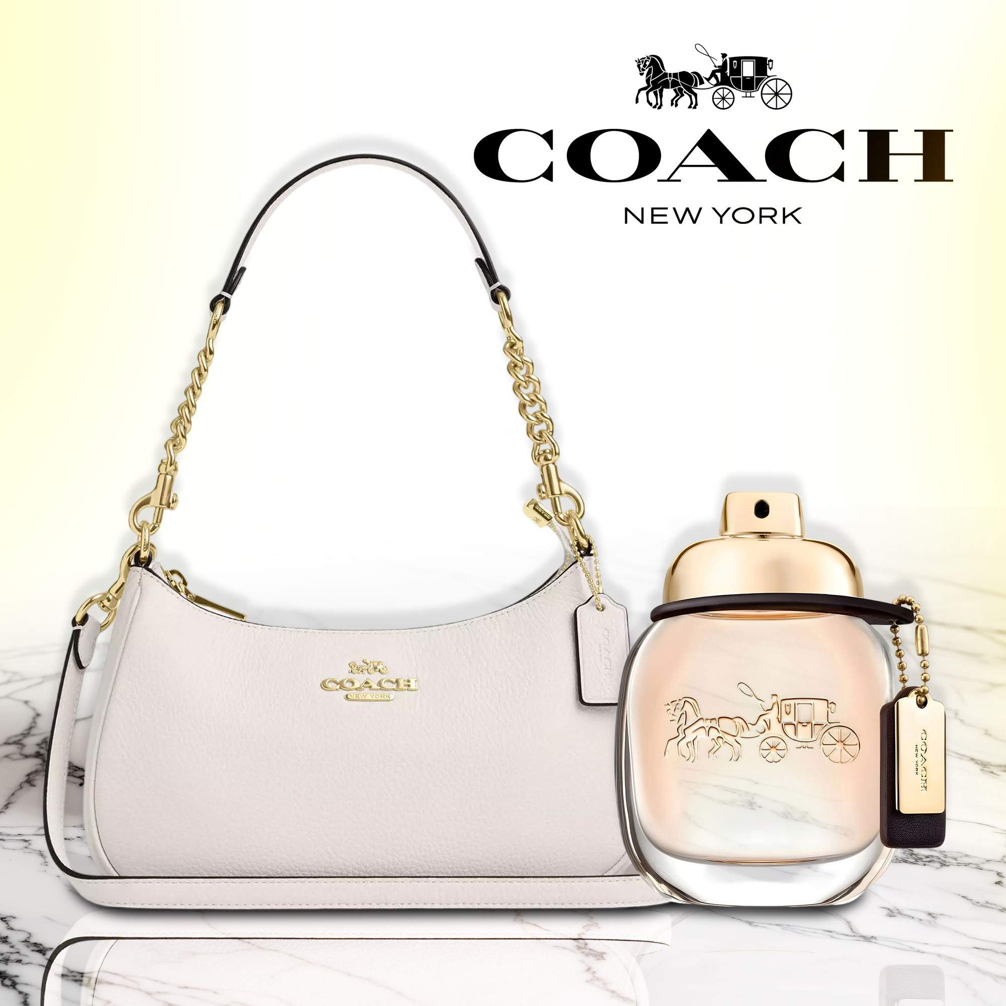 Coach Brooklyn Shoulder Bag & Perfume Bundle