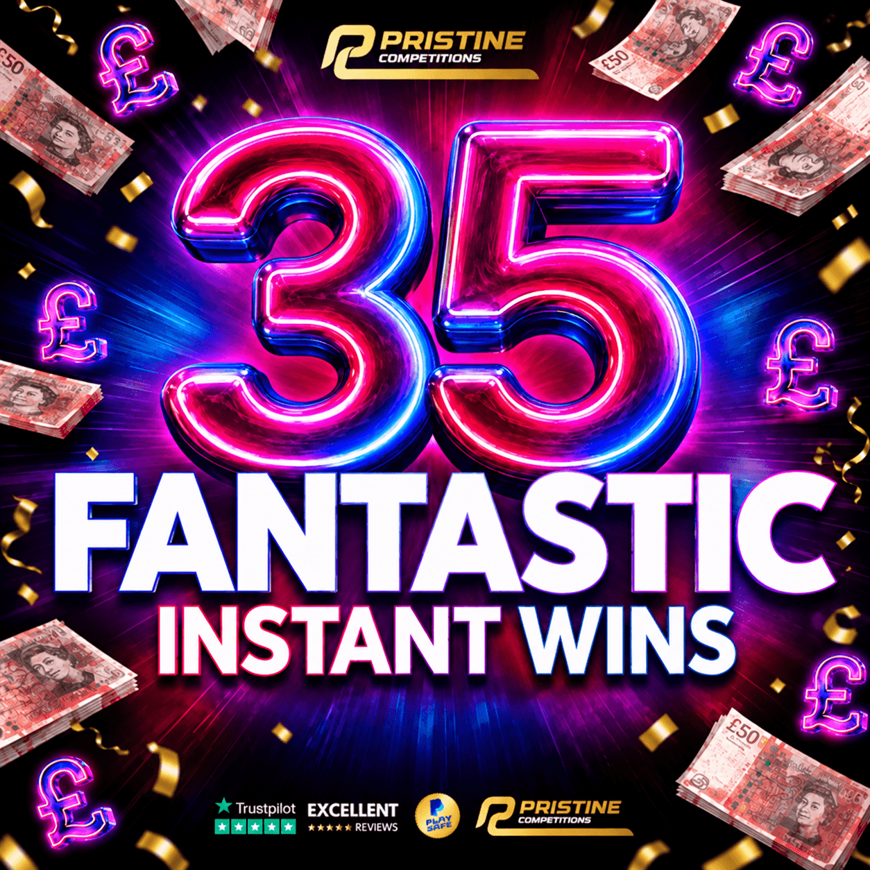 Fantastic Thirty Fives – 1,000 Cash & Credit Prizes