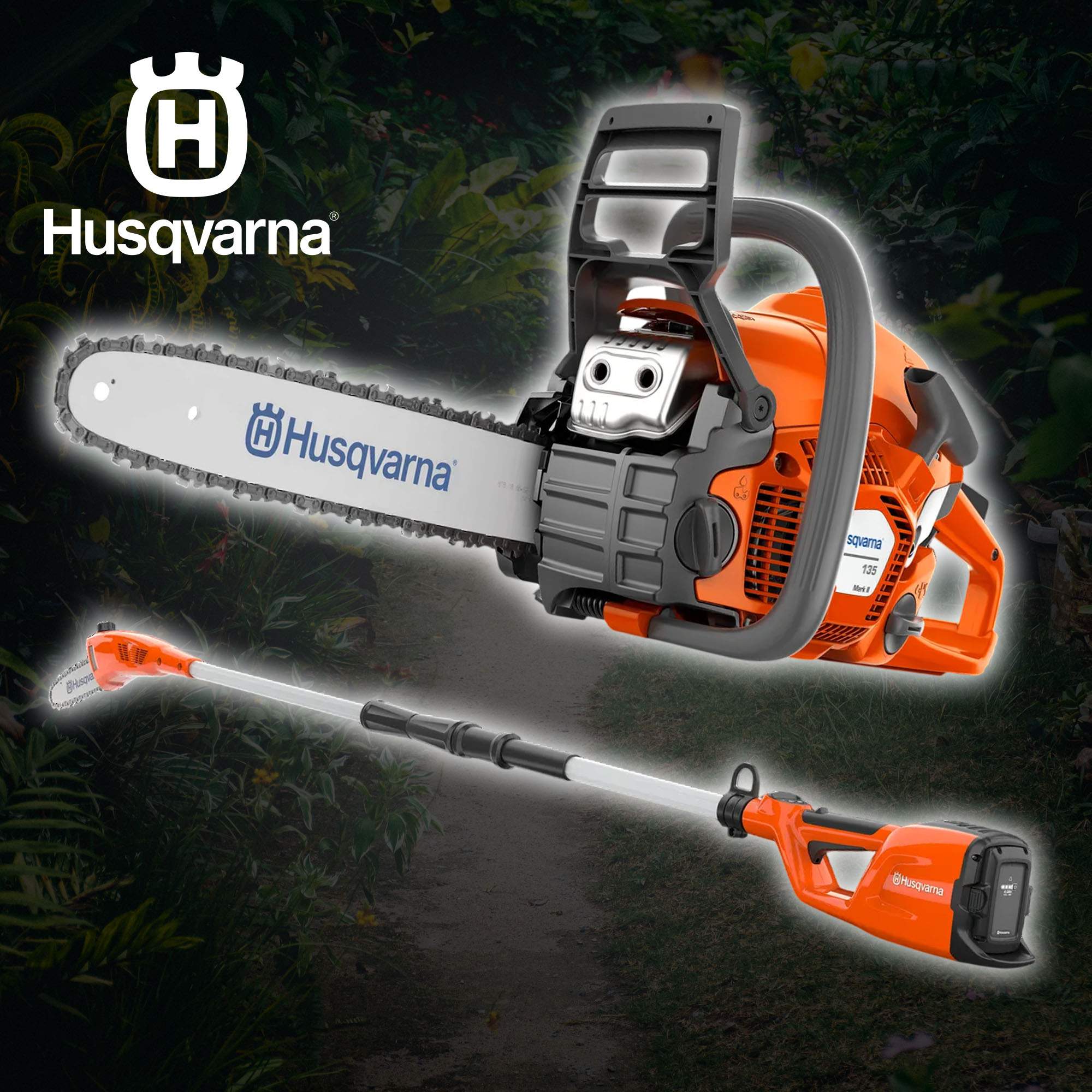 Husqvarna Chainsaw & Pole Cutter Bundle
