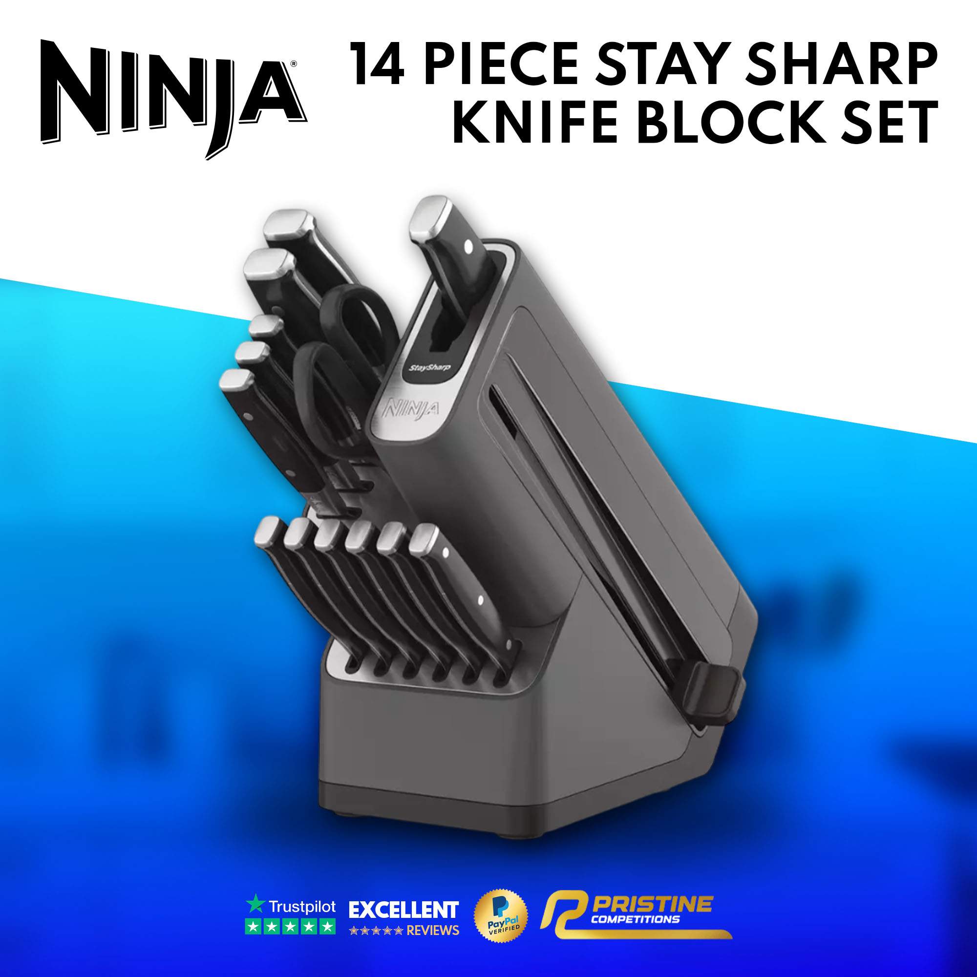 Ninja 14 Piece Stay Sharp Knife Block Set – Black #5