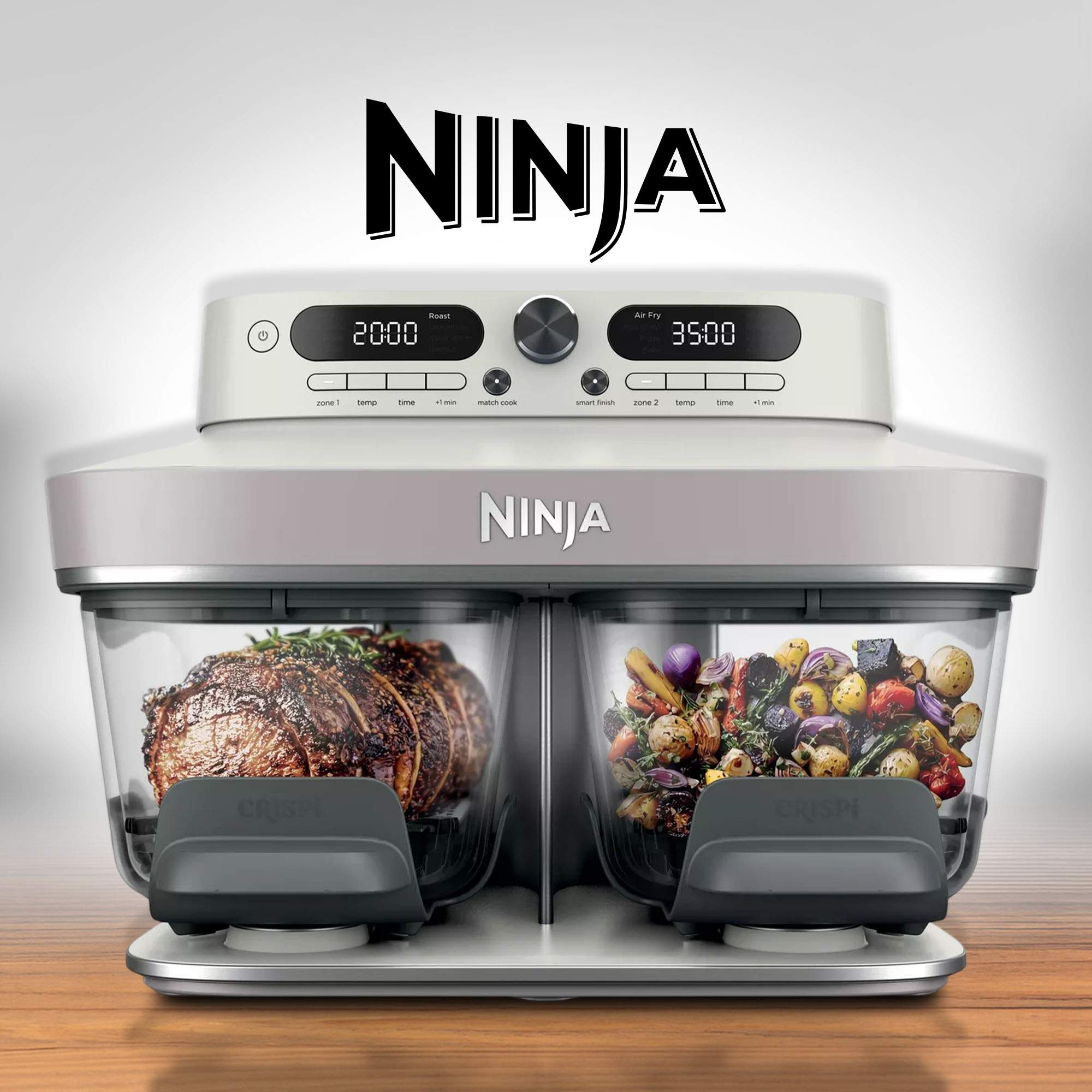 Ninja CRISPi DualZone 7.6L Air Fryer – Bone