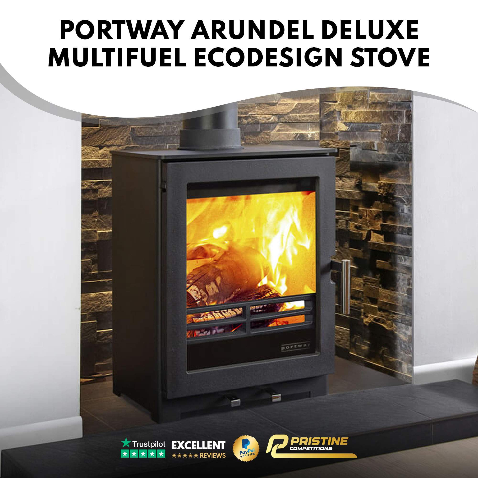 Portway Arundel Deluxe Wood Burning / Multifuel Ecodesign Stove #4