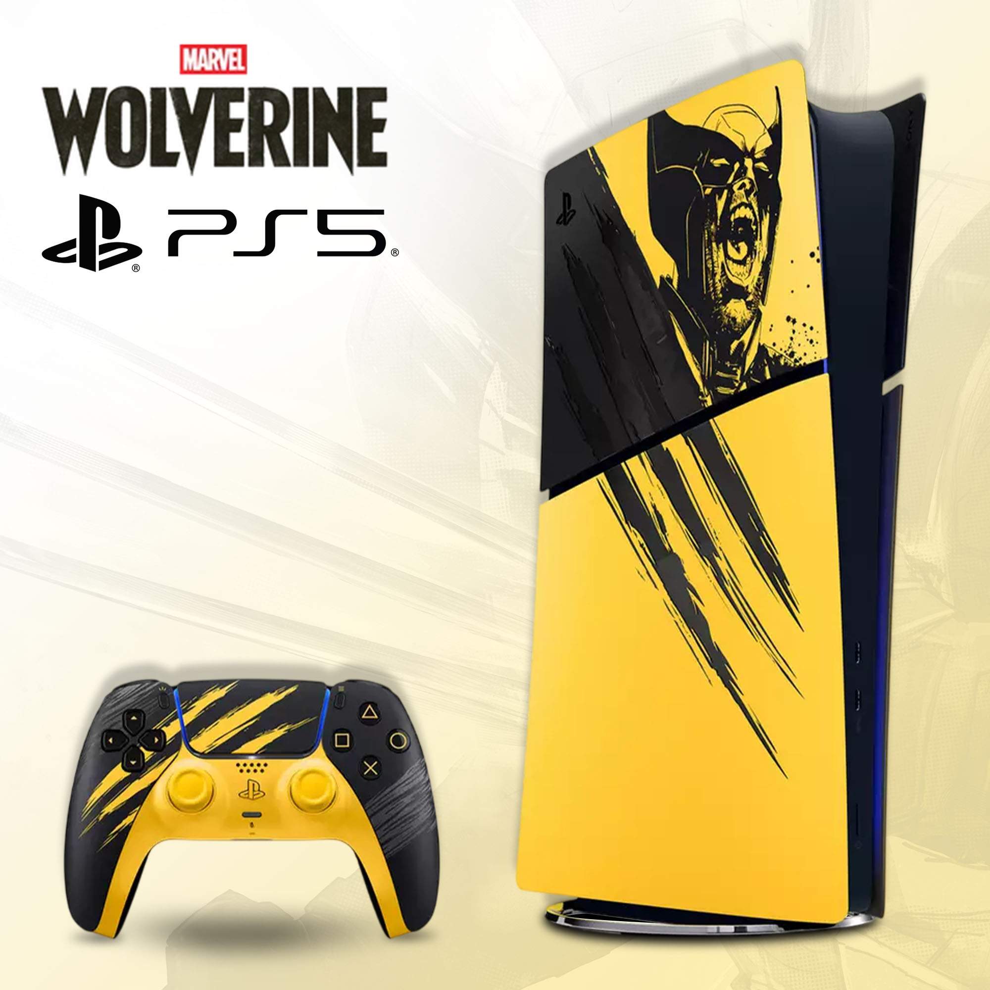 PS5 Digital Edition – Marvel's Wolverine Battle Yellow Ltd Edn