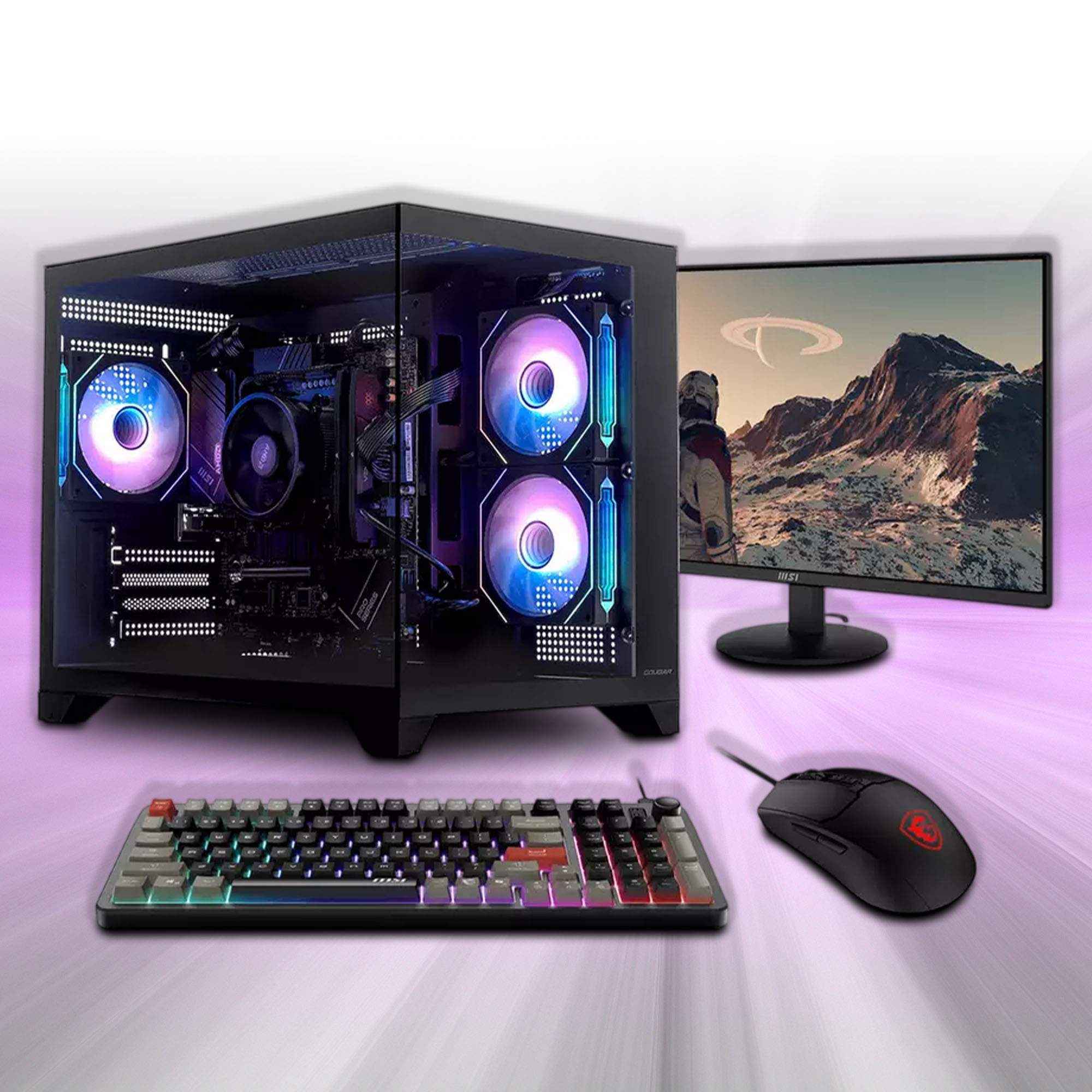 Stormforce Rogue AMD Ryzen 5 16GB 1TB Gaming Desktop PC & 23.8in Monitor Bundle #3
