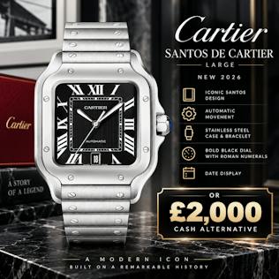 NEW 2026 CARTIER SANTOS DE CARTIER LARGE AUTOMATIC – BLACK DIAL 2