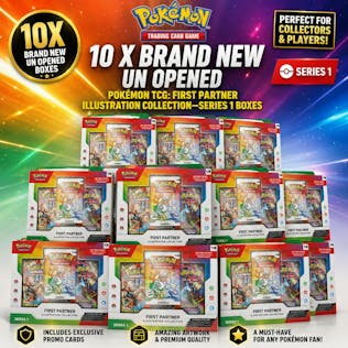 10 X BRAND NEW POKÉMON TCG: FIRST PARTNER ILLUSTRATION SERIES 1 BOXES #5