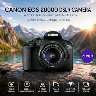 CANON EOS 2000D DSLR CAMERA & 18-55 MM LENS PARENT DAY 3 #12