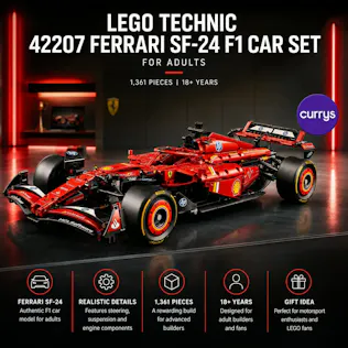 LEGO TECHNIC 42207 FERRARI SF-24 F1 CAR SET FOR ADULTS #2
