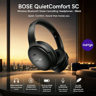 BOSE QUIETCOMFORT SC WIRELESS BLUETOOTH NOISE-CANCELLING HEADPHONES - BLACK - PARENT DAY 1 REBORN #11