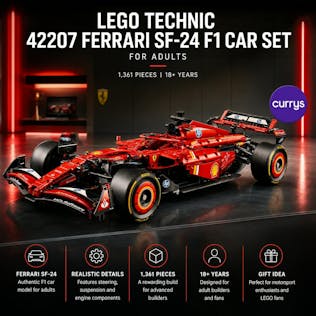 LEGO TECHNIC 42207 FERRARI SF-24 F1 CAR SET FOR ADULTS #3