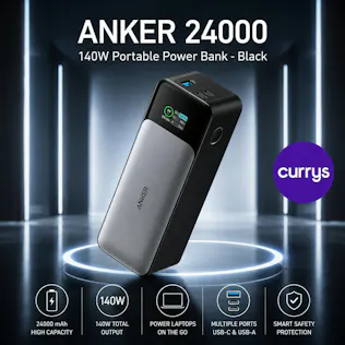 ANKER 24000 MAH 140W PORTABLE POWER BANK - BLACK #6