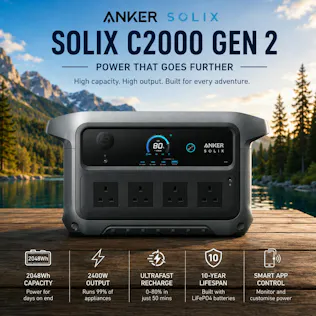 ANKER SOLIX C2000 GEN 2 PORTABLE POWER STATION PARENT DAY 3 REBORN #12