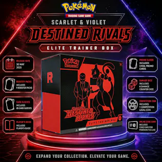 NEW POKÉMON SCARLET & VIOLET-DESTINED RIVALS ELITE TRAINER BOX #19