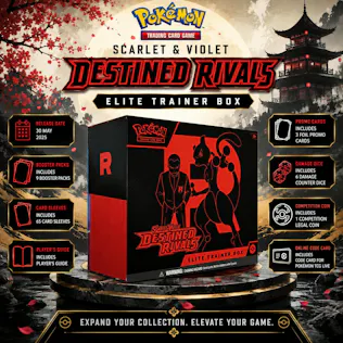 NEW POKÉMON SCARLET & VIOLET-DESTINED RIVALS ELITE TRAINER BOX 2.0 #18