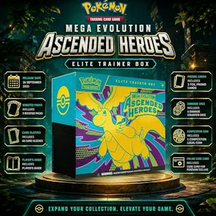 CLONE - NEW POKÉMON TCG: MEGA EVOLUTION—ASCENDED HEROES ELITE TRAINER BOX 2.0 #26