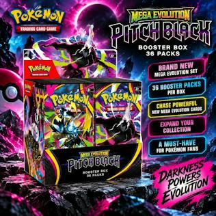NEW RELEASE POKEMON TCG PITCH BLACK BOOSTER BOX 36 PACKS #30