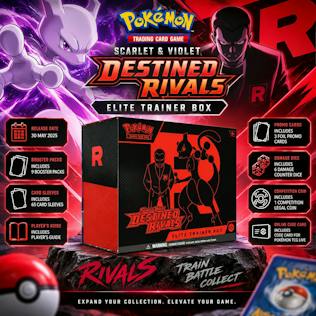 NEW POKÉMON SCARLET & VIOLET-DESTINED RIVALS ELITE TRAINER BOX #28
