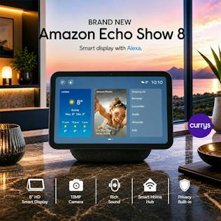 AMAZON ECHO SHOW 8 SMART DISPLAY WITH ALEXA - GRAPHITE - PARENT DAY 1 REREBORN #19