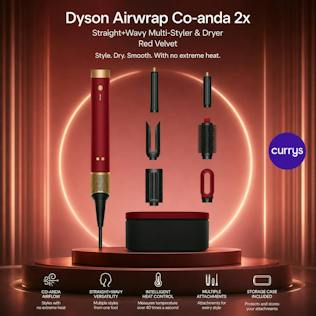 DYSON AIRWRAP CO-ANDA 2X STRAIGHT + WAVY MULTI-STYLER & DRYER - RED VELVET - PARENT DAY 1 REBORN #19