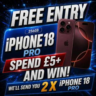 FREE Entry - iPhone 18 Pro - 10th 11th Oct