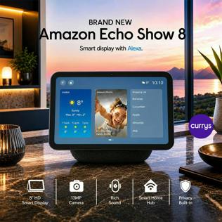 AMAZON ECHO SHOW 8 SMART DISPLAY WITH ALEXA - GRAPHITE - PARENT DAY 1 REREBORN #20