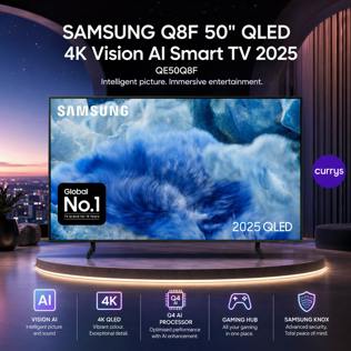 SAMSUNG Q8F 50" QLED 4K VISION AI SMART TV - PARENT DAY 2 #22