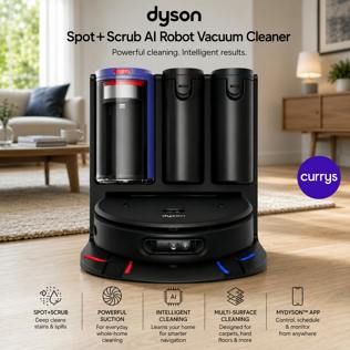 DYSON SPOT + SCRUB AI ROBOT VACUUM CLEANER - BLACK - PARENT DAY 2 #22