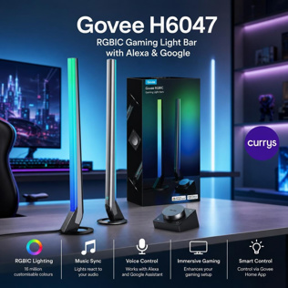 GOVEE H6047 RGBIC Gaming Light Bar with Alexa & Google #1 #2