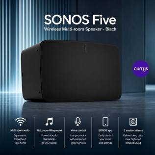 SONOS Five Wireless Multi-room Speaker - Black #1 #2