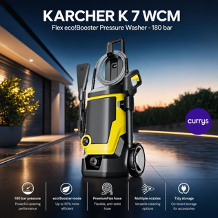 KARCHER K 7 WCM Flex eco!Booster Pressure Washer - 180 bar #1 #2