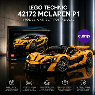 LEGO TECHNIC 42172 MCLAREN P1 MODEL CAR SET FOR ADULTS #12