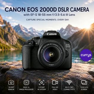 CANON EOS 2000D DSLR CAMERA & 18-55 MM LENS PARENT DAY 3 #22