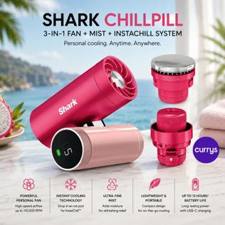 SHARK CHILLPILL 3-IN-1 FAN, MIST & INSTACHILL SYSTEM - DRAGON FRUIT PARENT DAY 3 #23