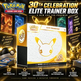 CLONE - CLONE - BRAND NEW RELEASE POKÉMON TCG: 30TH CELEBRATION ELITE TRAINER BOX #5