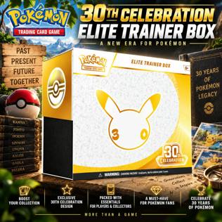 BRAND NEW RELEASE POKÉMON TCG: 30TH CELEBRATION ELITE TRAINER BOX 2.0 #8