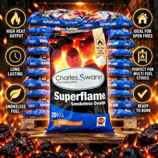 50 X 20KG SUPERFLAME SMOKELESS BRIQUETTES #3