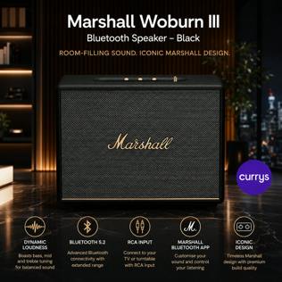 MARSHALL WOBURN III 150W SIGNATURE SOUND BLUETOOTH SPEAKER PARENT DAY 4 #22