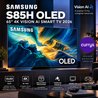 SAMSUNG S85H 65" OLED 4K VISION AI SMART TV 2026 - QE65S85H #1