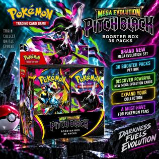 NEW RELEASE POKEMON TCG PITCH BLACK BOOSTER BOX 36 PACKS 2.0 #31
