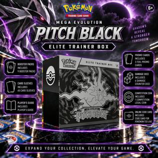 NEW POKÉMON MEGA EVOLUTION PITCH BLACK ELITE TRAINER BOX 2.0 #34