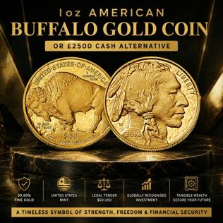 AMERICAN BUFFALO 1OZ FINE GOLD COIN OR £2500 #9
