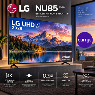 LG NU85 65" LED 4K HDR Smart TV 2026 - 65NU850B6LA #2