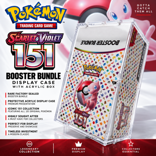 RARE FACTORY SEALED POKÉMON 151 BOOSTER BUNDLE DISPLAY CASE #2