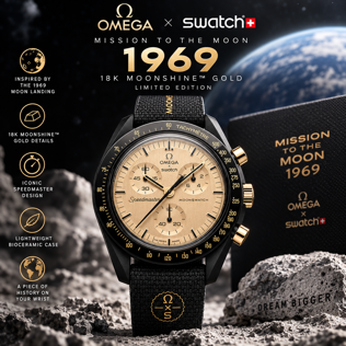 LIMITED EDITION  18K MOONSHINE™ GOLD OMEGA MISSION TO THE MOON 1969 #1